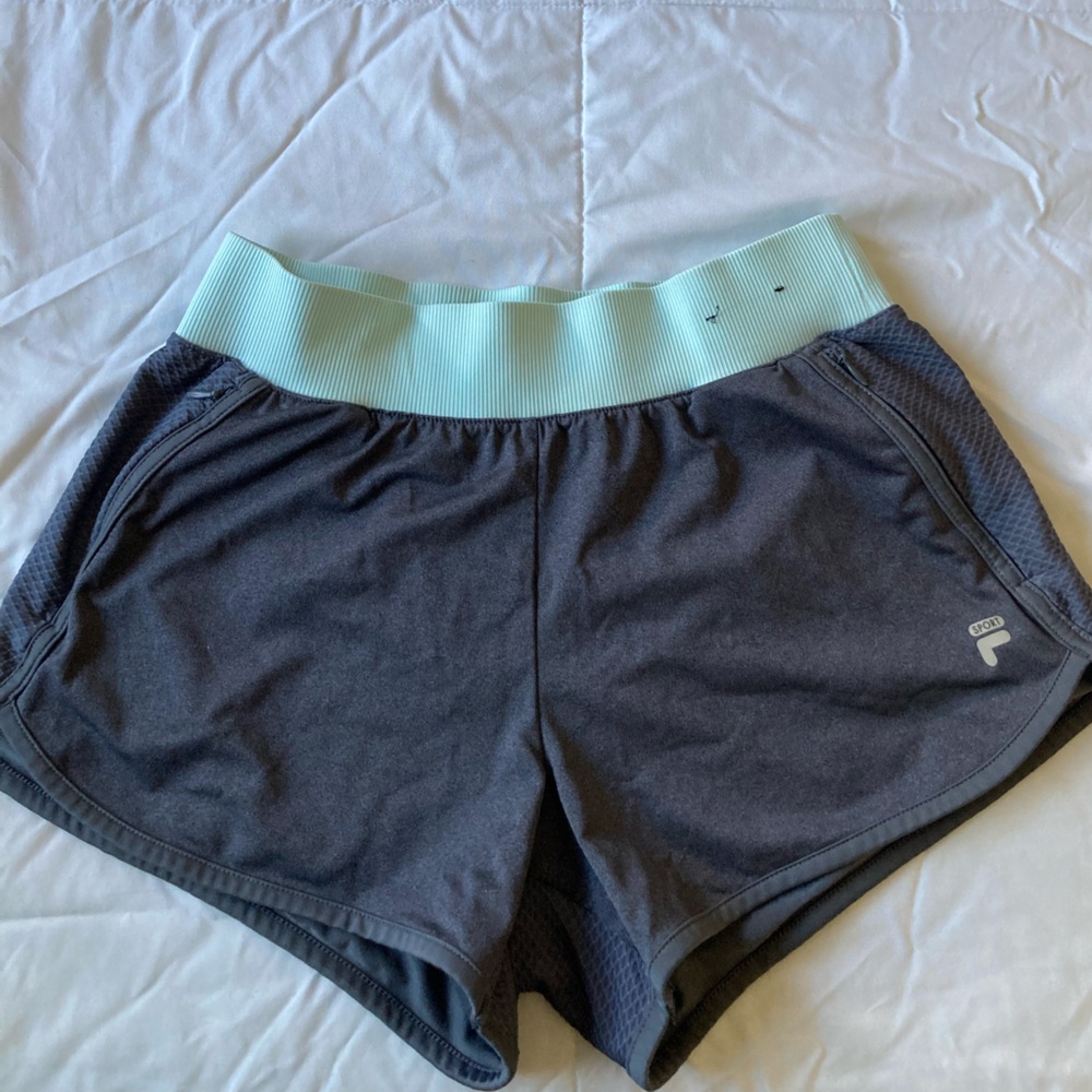 Champion Women's Gray and Mint Shorts